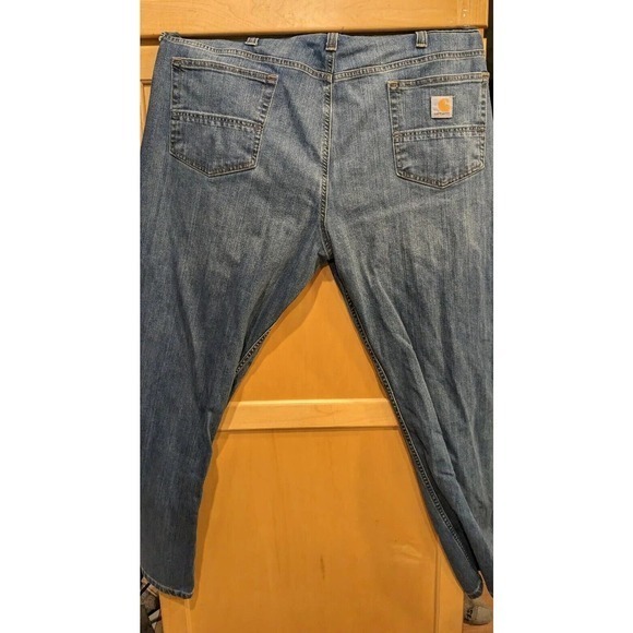 Carhartt Mens Sz 40X30 Medium Blue‎ Cotton straight Leg Jeans, 102804-964 - Picture 2 of 5
